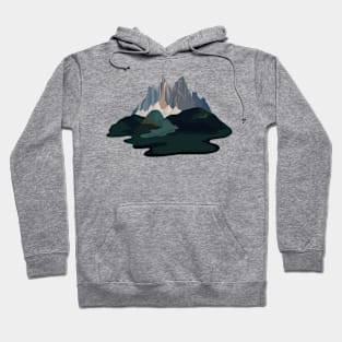 Mountains Green Hoodie